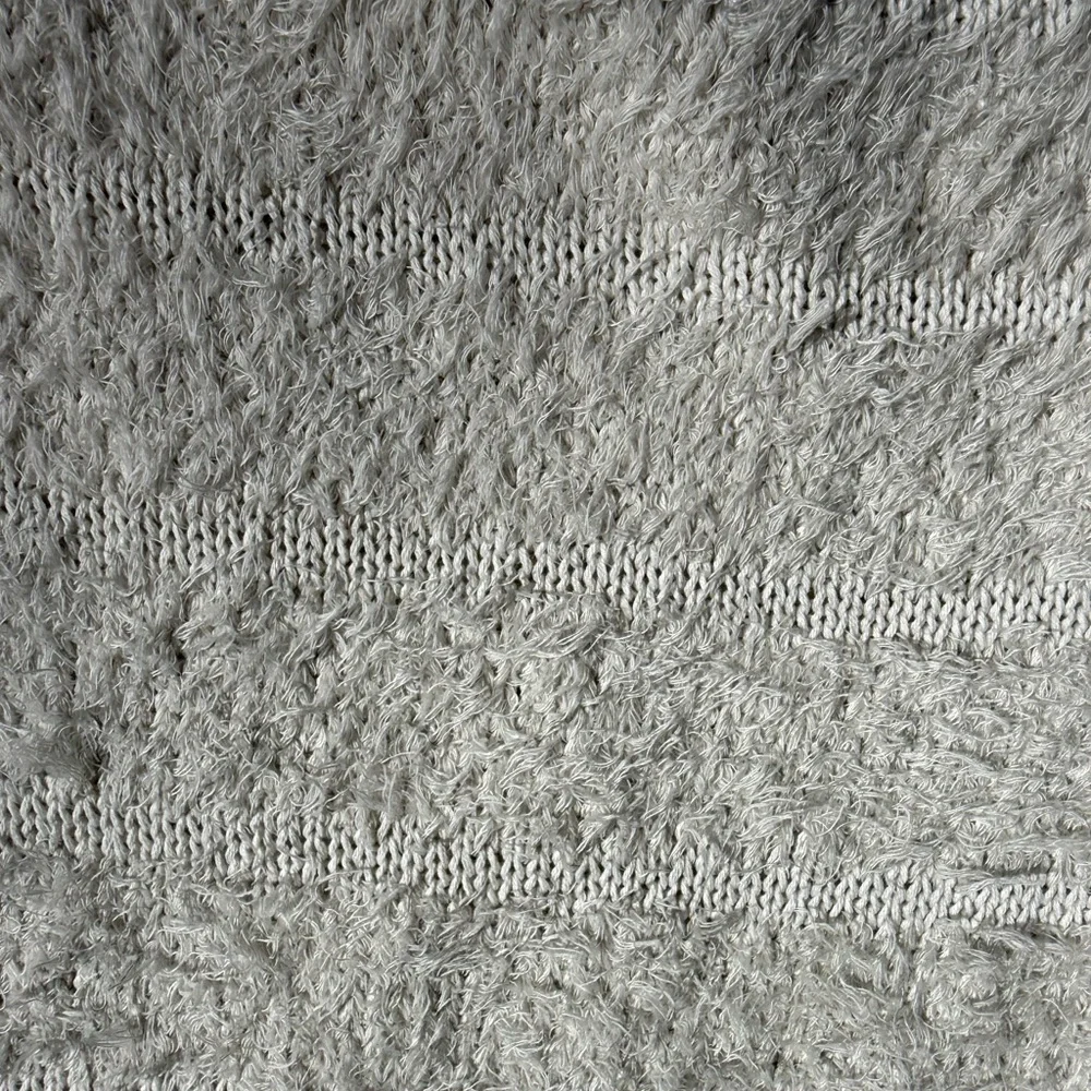 New! Imani Sweater Pullover Soft Fuzzy Knit Maxi Length color Snow xs/small